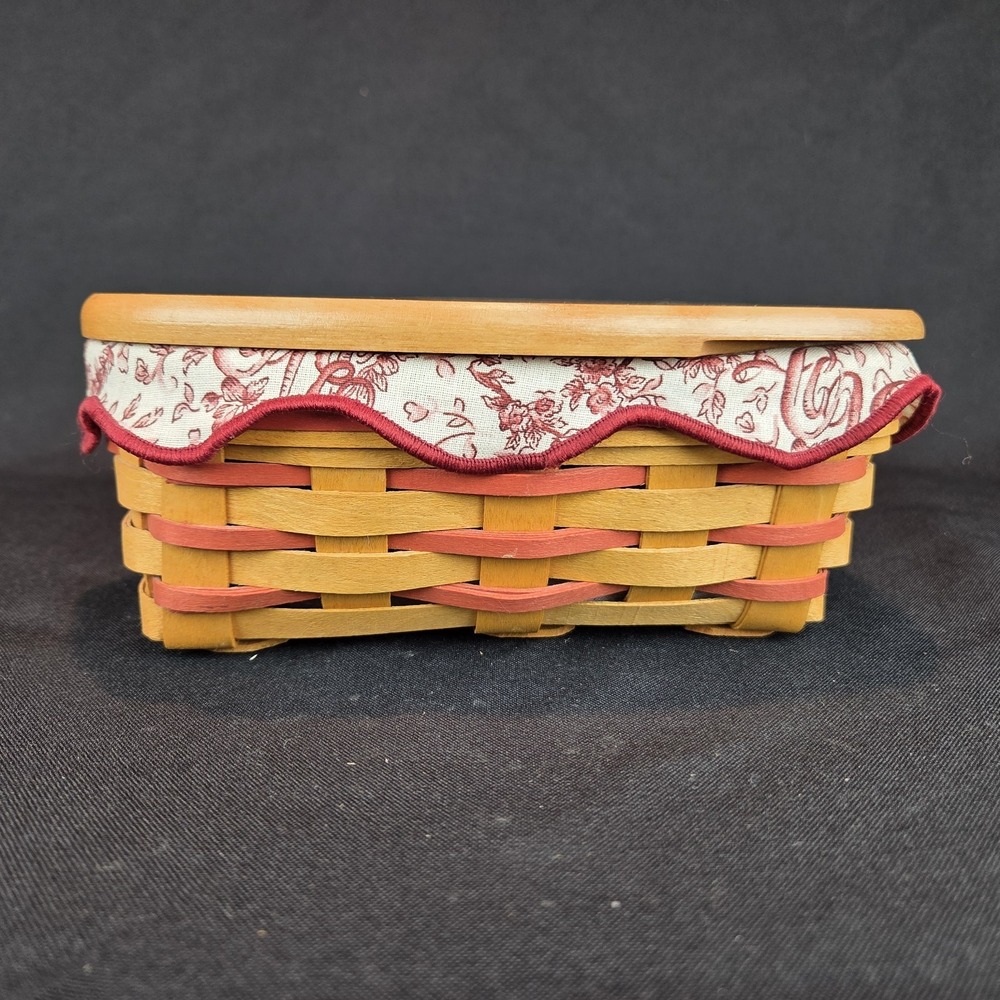 Longaberger Basket 1999 Sweetheart Little Love Heart Liner Protector - Picture 6 of 15
